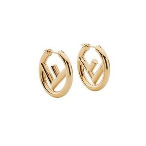 Fendi Logo Hoops ✨ Like New!